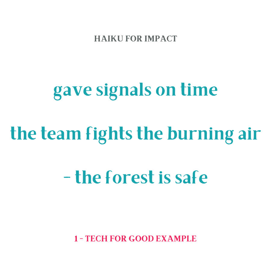 Haiku for Impact example 3
