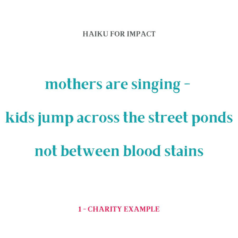 Haiku for Impact example 2