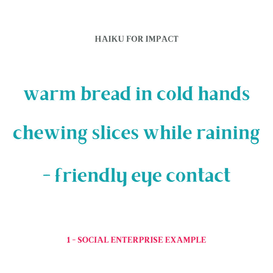 Haiku for Impact example 3